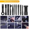 12PCS Auto Trim Removal Tool Kit No-Scratch Tool Kit for Car Audio Dash Panel Window Molding Fastener Remover Tool Kit-Black