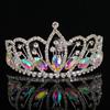 New Colorful Crystal Crown Wedding Bridal Women 'S Hair Accessories For Girls Birthday Fashion Headdress Bride Tiara Clip