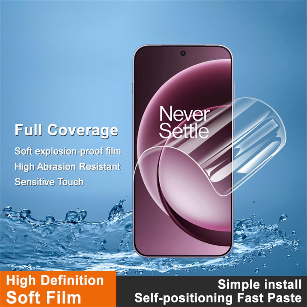 IMAK Hydrogel Film 4th For OnePlus 15 5G Full Screen Protector Ultra Clear Full Glue Soft TPU Film (Fingerprint Unlock)