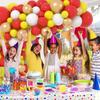 Red Yellow Balloons Garland Arch Kit White Gold Balloon Wedding Anniversary Bride Shower Birthday Party Graduation Decoration