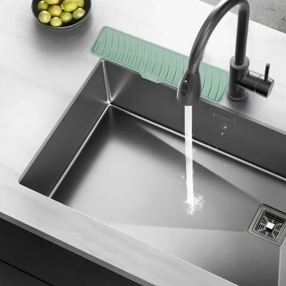 Super Absorbent Silicone Faucet Mat Moisture-proof Diatomite Stone Sink Tray  Kitchen Sink