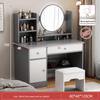 Modern Large Capacity Makeup Vanity with Storage for Bedroom