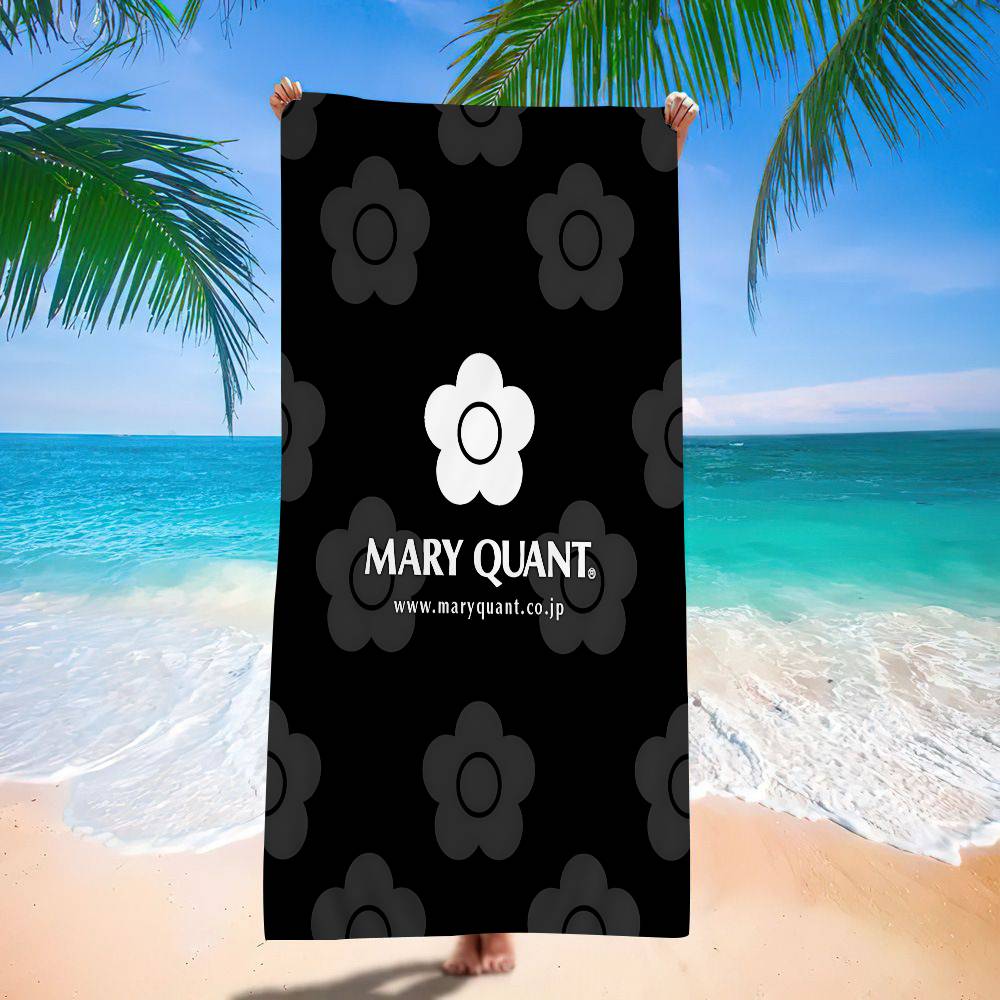 

Fashion Logo Q-Quant M-Mary Beach Towel Colorful Bath Towels For Girl Microfiber Quick Dry Sand Free Beach Yoga Spa Gym W40*H60(CM)