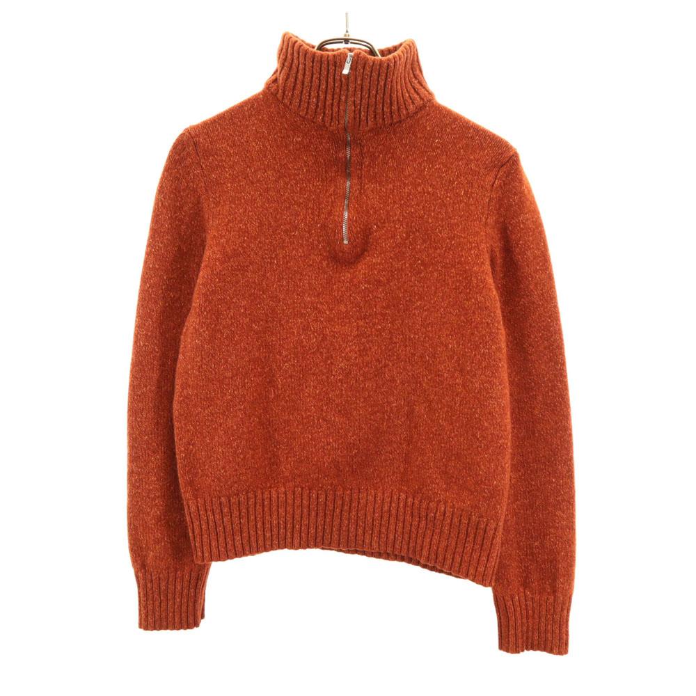 C.P.Company Made In Italy Long Sleeve Half Zip Sweater 2 Orange Knit Men's Used