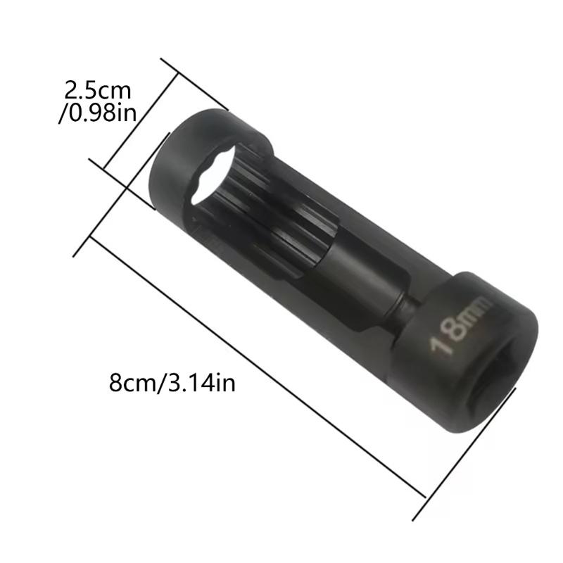 6-teiliges Stoßdämpfer-Nuss-Entfernungs-Steckschlüssel-Set Mit 12-Punkt-Design Für Reparatur Und Wartung Von Fahrzeugaufhängungen