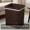 Handwoven Open-Top Wicker Laundry Basket | Decorative, Clothes Hamper, for