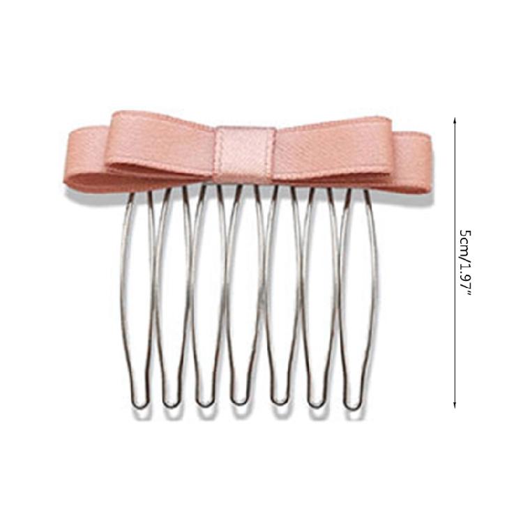 Elegant Sweet Girly Comb Bow Hair Clip Bow Bowknot 2000s-style Ribbon Bunches
