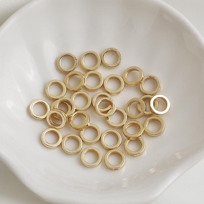 14K Gold-Filled Endkappe mit zwei Löchern für Armbänder & Halsketten - Schmuckzubehör