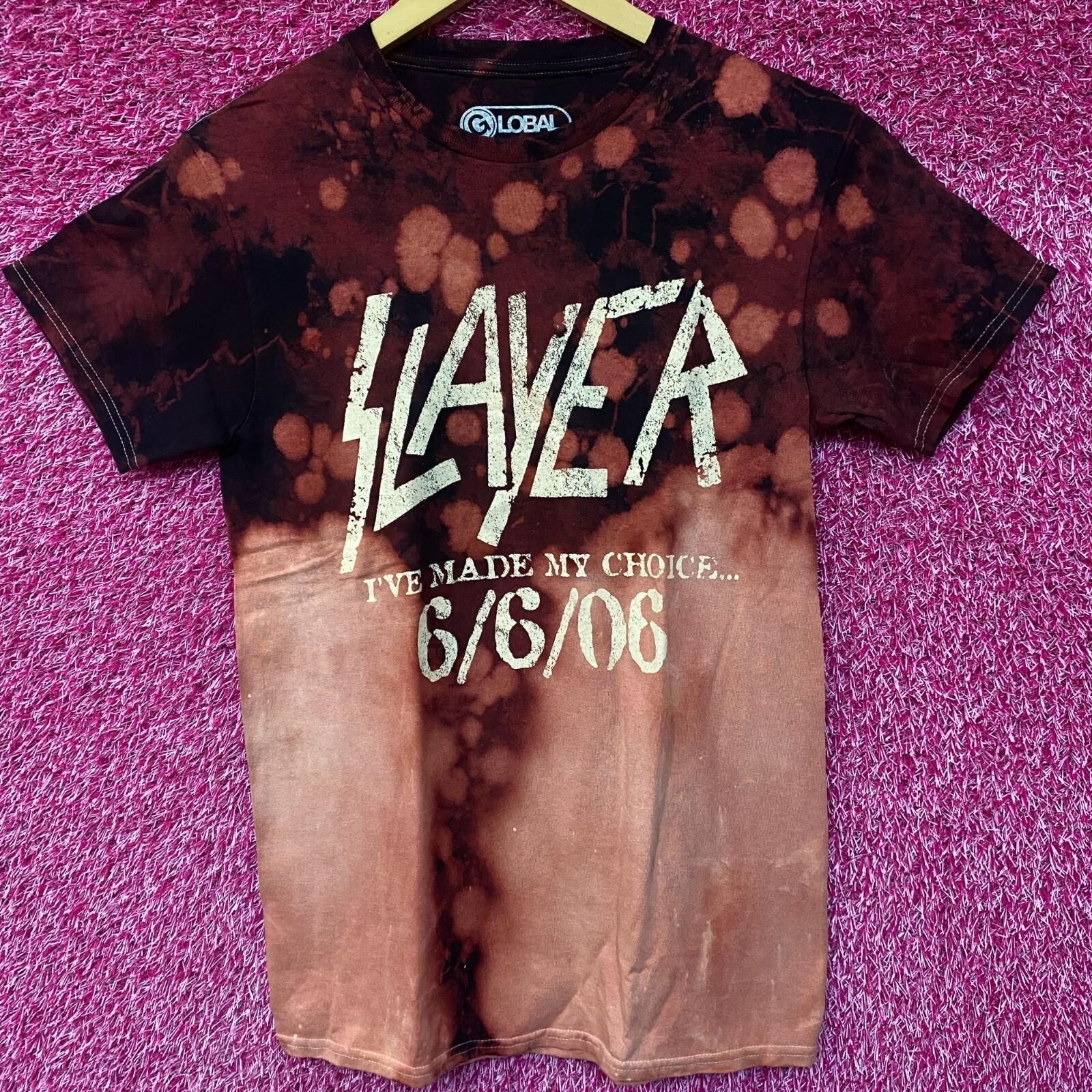 

Slayer I’ve Made my Choice 666 Tie Dye Rock Tshirt size Small XXXXL