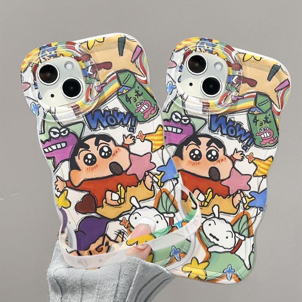 Wave Stand 2-in-1 Phone Case Magnetic Phone Case for Apple Phone Case Crayon Shin-chan Phone Case