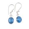 Natural Tanzanite Gemstone 925 Sterling Silver Elegant Jewelry Earrings 1.30" EE-6-5