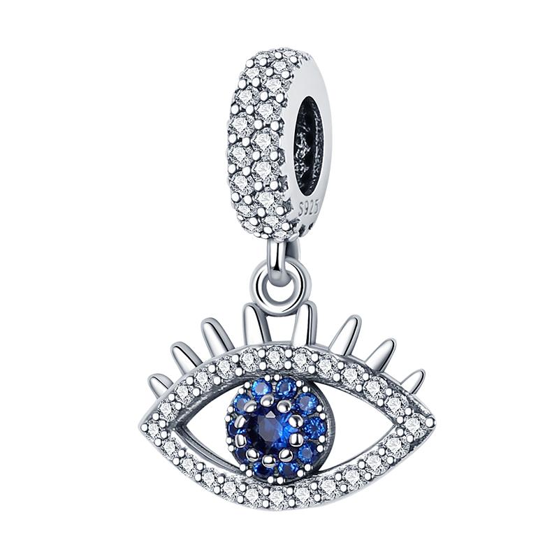 Newcopper Sparkling Zircon Devil'S Eye Horus' Eye Best Wishes Lucky Charms Beads Fit Pan Original Bracelets Diy Jewelry