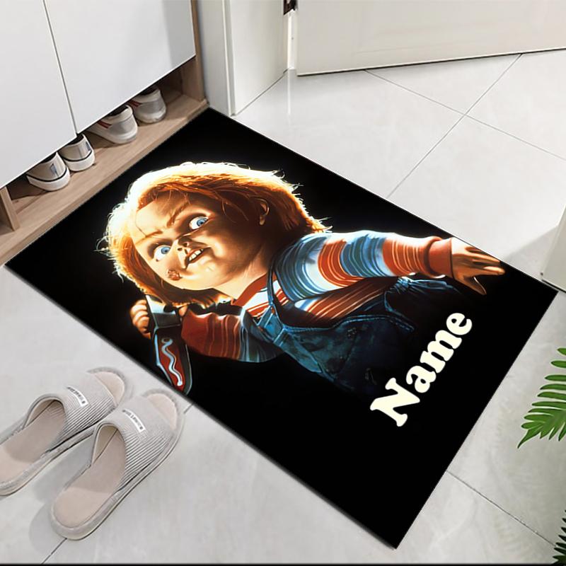 Custom Name Chucky Printed Carpet, for Office Chair Living Room Bedroom Kitchen Room Decor Gifts.
