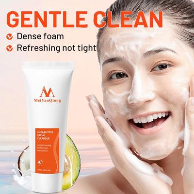 Shea Butter Nourishing Repair Facial Cleanser Skin Care Whitening Anti-Aging Gentle Cleansing Skin Clean And Soothing Face Care