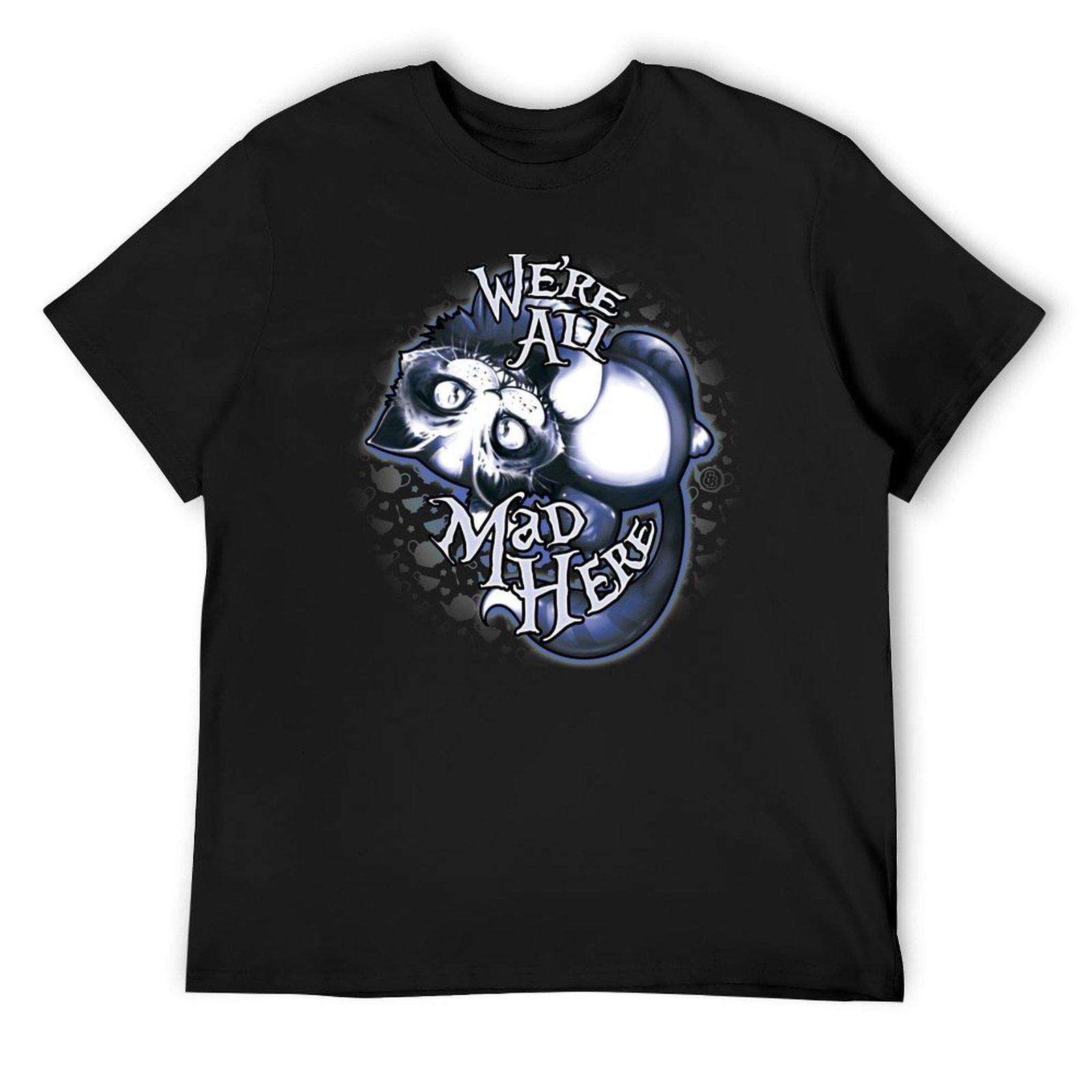 

Cheshie - Футболка Безумное чаепитие , винтажные футболки, одежда в стиле каваи, уличная одежда, мужская футболка. 4XL