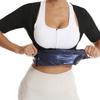 Women Short Sleeve Sweat Waist Trainer Workout Fitness Body Shaper