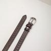 PU Leather Women's Waist Belt Hollow Cutout Cutout Waist Belt Slim Leather Belt  for Dresses