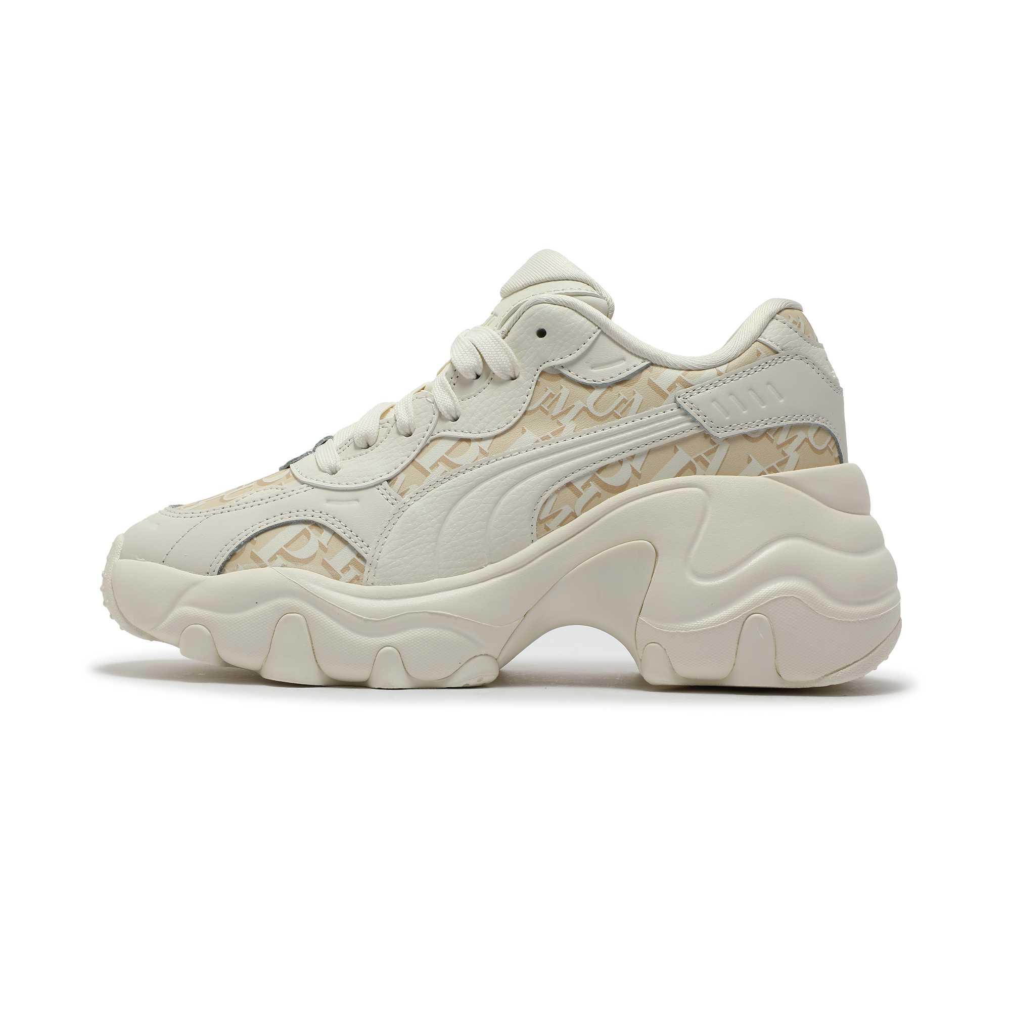 

New PUMA Pulsar Wedge Abrasion Resistant Mid Top Chunky Sneakers Women s Ecru 402240-01 39