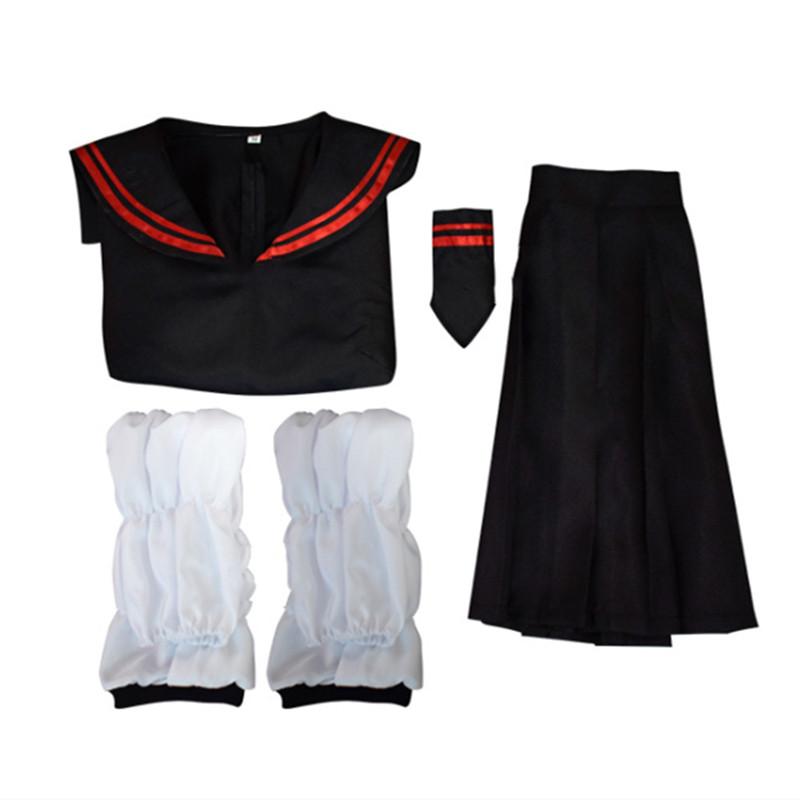 Anime Tokyo Revengers Shiba Yuzuha Sailor School Uniform Girls Skirt Suit Cosplay Costume Women Dress Black