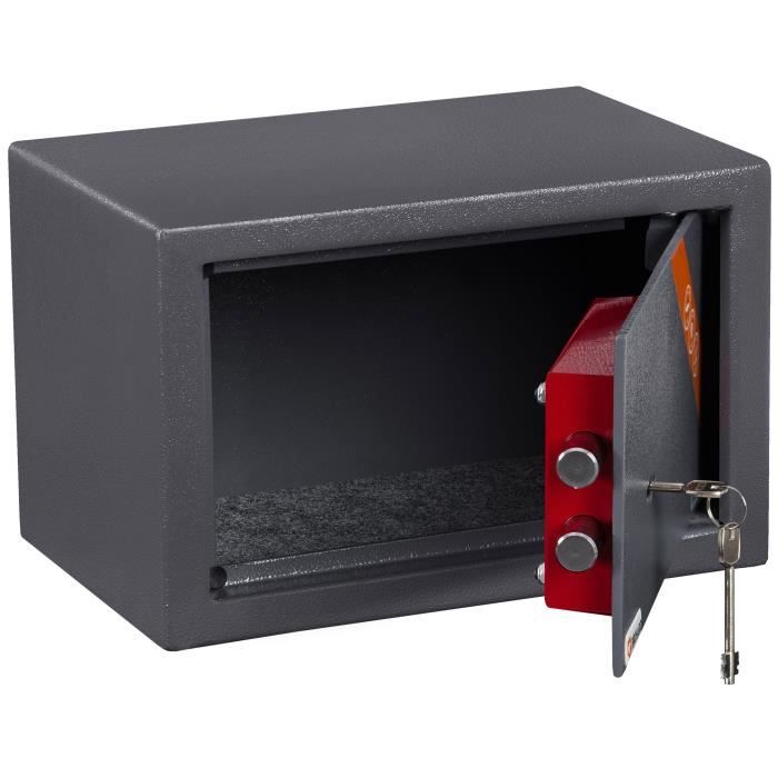 Coffre-fort brihard - serrure à clé - parois 1,5 mm - porte 4 mm - 10,8 l