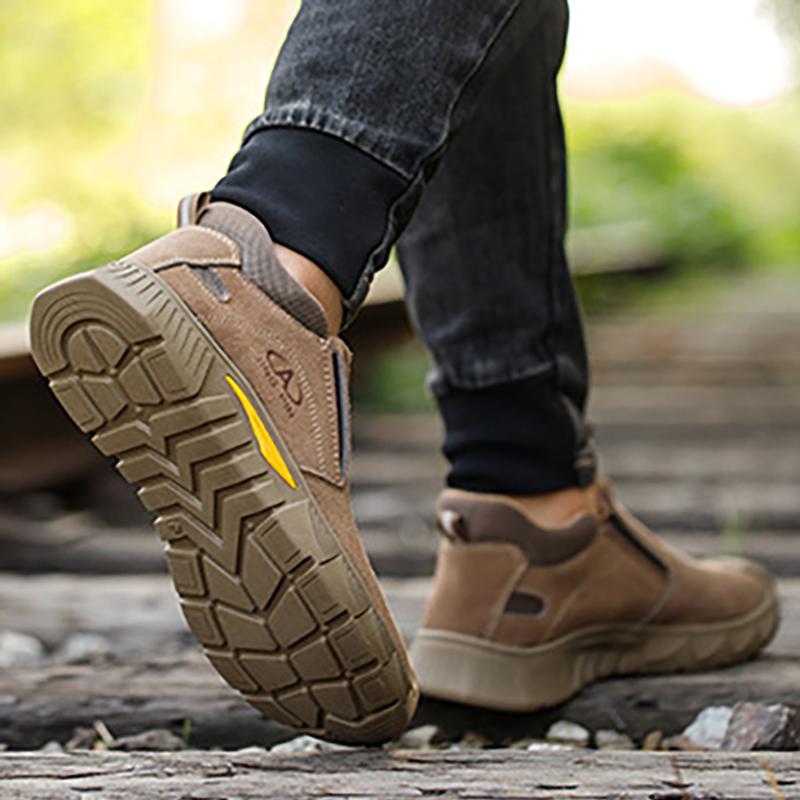 Imwete Insulation Men Work Boots Puncture-Proof Safety Shoes Steel Toe Welder Protective Sneakers Steel Toe Cap Footwear