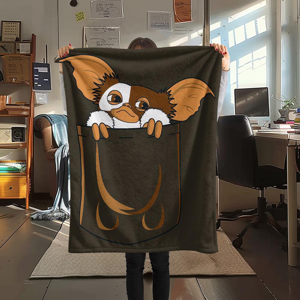 Gremlins Flannel Blanket, High quality Comfortable for All Seasons, Home Decor, Warmth and Comfort