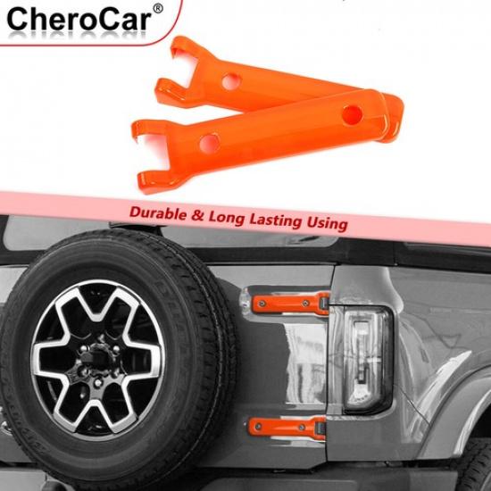 Tailgate Hinge Cover Rear Door Hinge Liftgate Trim Decor for Ford Bronco +