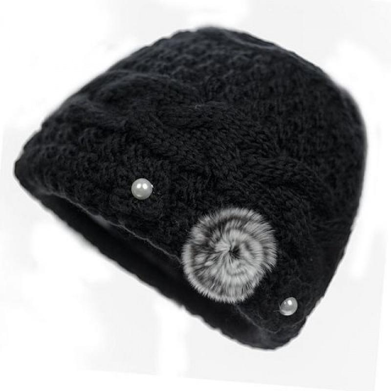 Middle-aged and Elderly Hat Female Winter Elderly Warm Grandma Hat Autumn Winter Mother Hat Old Lady Thickened Wool Hat