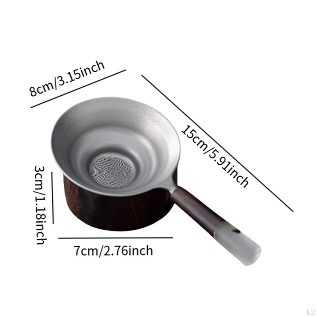 Sada filtrů na Kung Fu čaj s rukojetí a základnou pro sypaný čaj