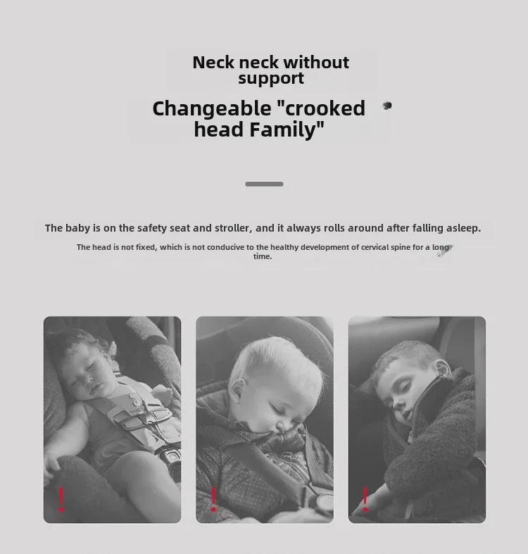 Baby Stroller Neck Pillow for Head Support and Shaping