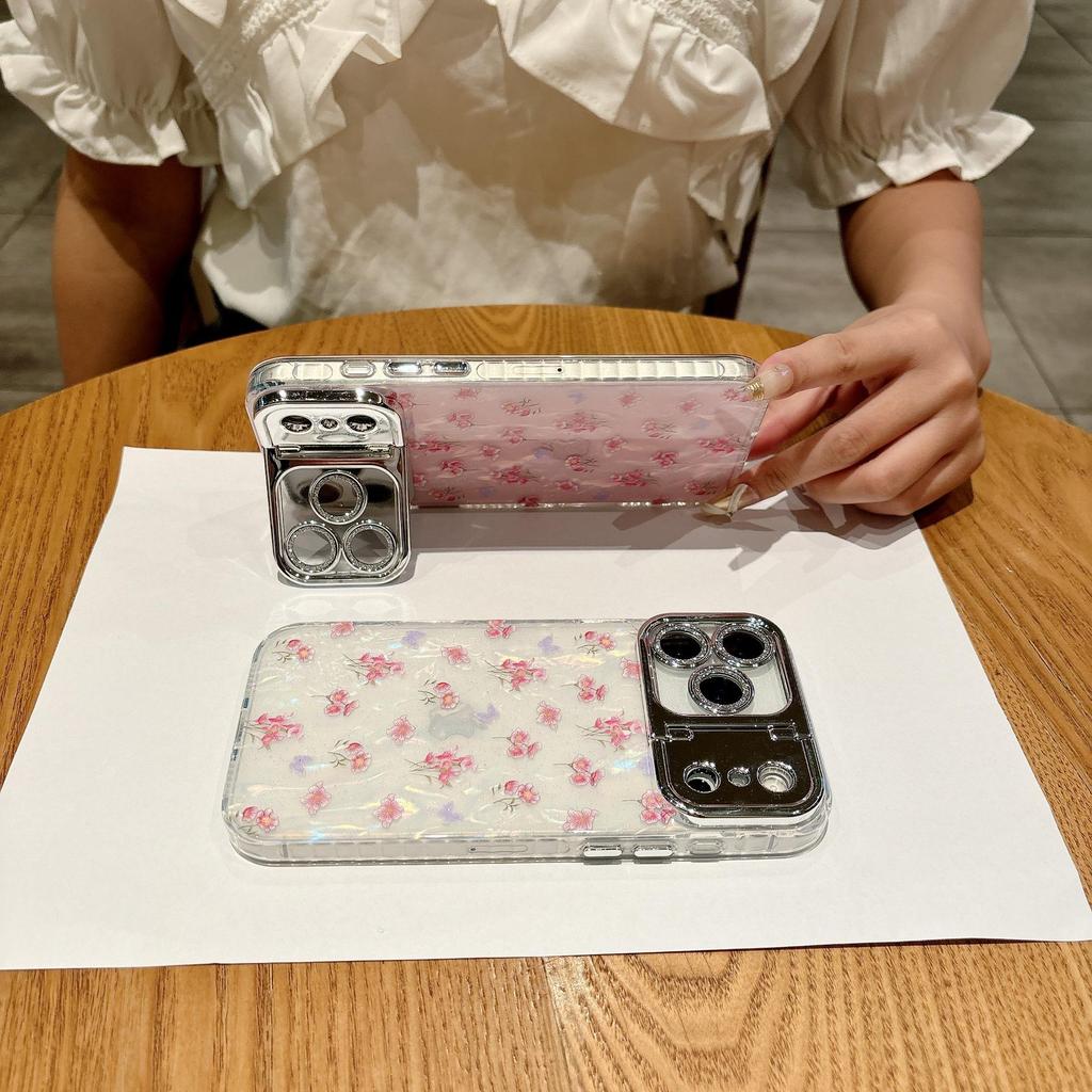 Kasuga Květinové pouzdro na ochranu objektivu pro iPhone 17 Pro Max