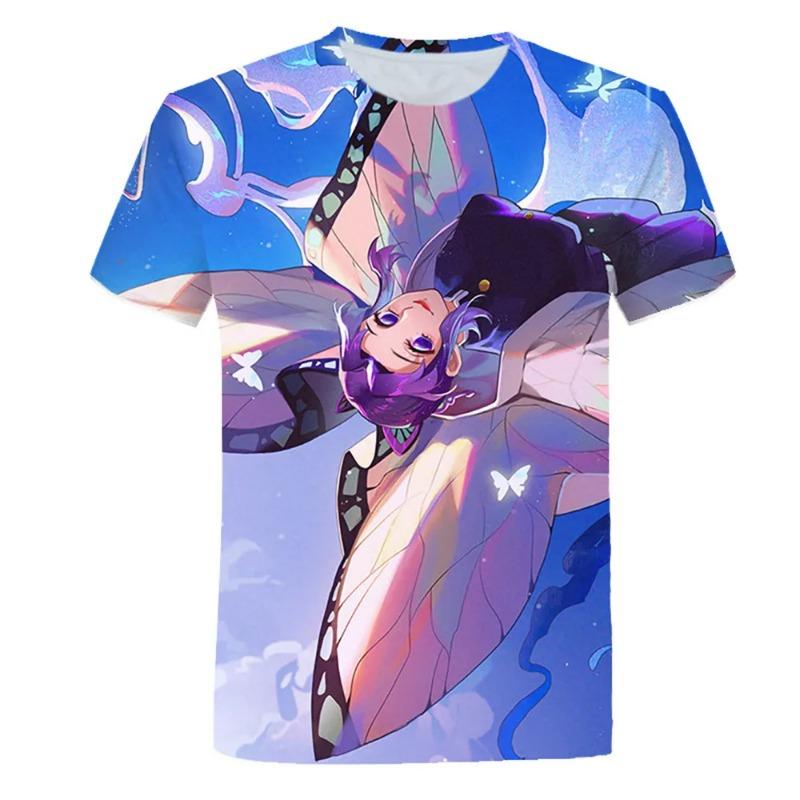 Boy Girl Unisex 3D Printed Demon Slayer T-Shirts Casual Harajuku Style Tshirt Streetwear Tops Summer Hot Japanese Anime Tee