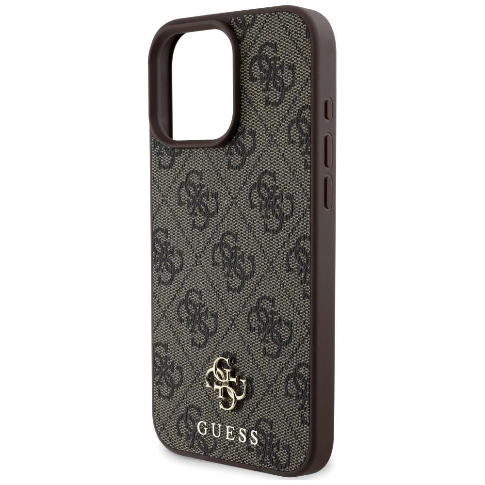 Guess Hc Pu 4G Small 4G And Classic Case For iPhone 16 Pro Magsafe Brown