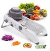 2026   18 Types Mandoline Réglable Acier Inoxydable Légumes Julienne Râpe Oignon Pomme de Terre Trancheuse Coupeur KC0326
