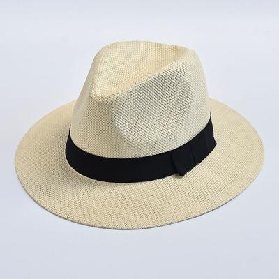 Sommerliche Freizeit-Strohhüte für Damen Herren Panama Trilby Jazzhut Outdoor UV-Schutz Strandhut Baskenmütze