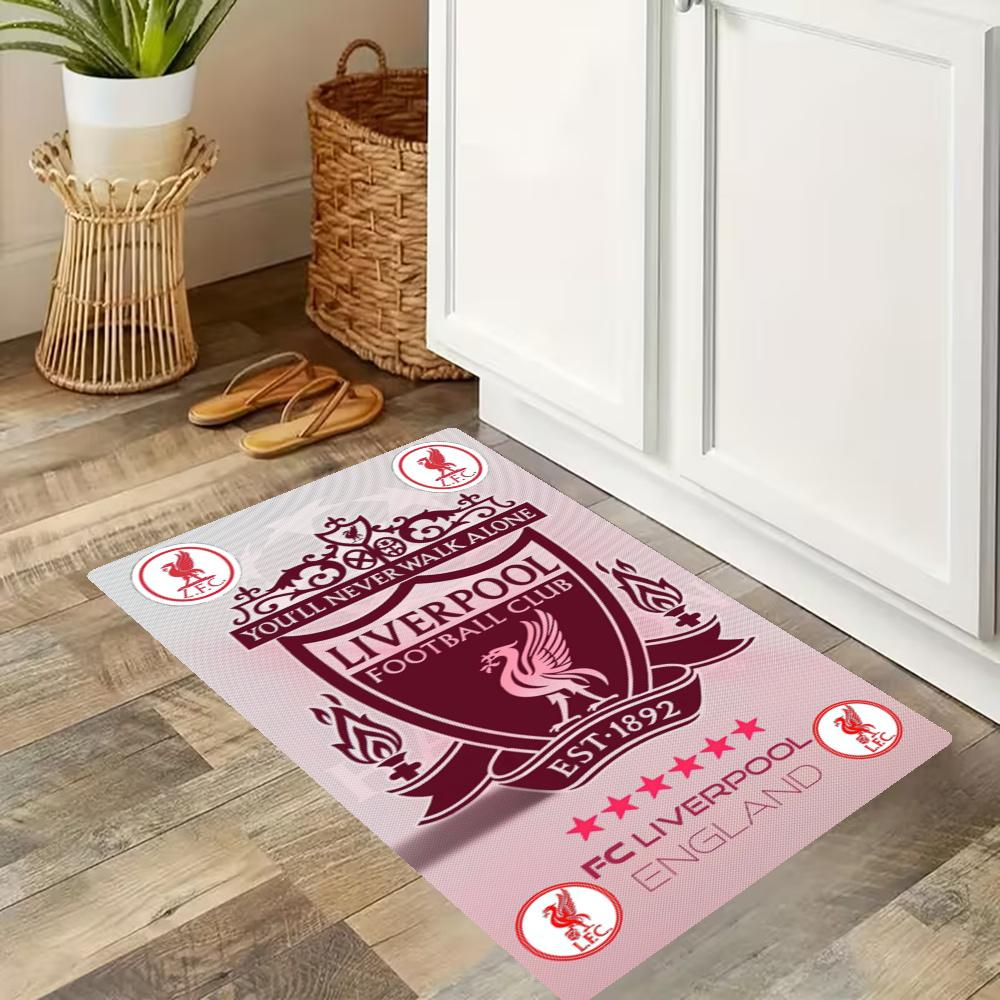 Liverpool Football Club Kitchen Floor Mat Long Strip Mat Antislip Machine Washable Suitable For Bathrooms Laundries Home Decoration Carpets