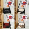 Stylish Canvas Messenger Bag Unisex Trendy Crossbody For Daily Use With Soft Polyester Material And Cozy Medium Size