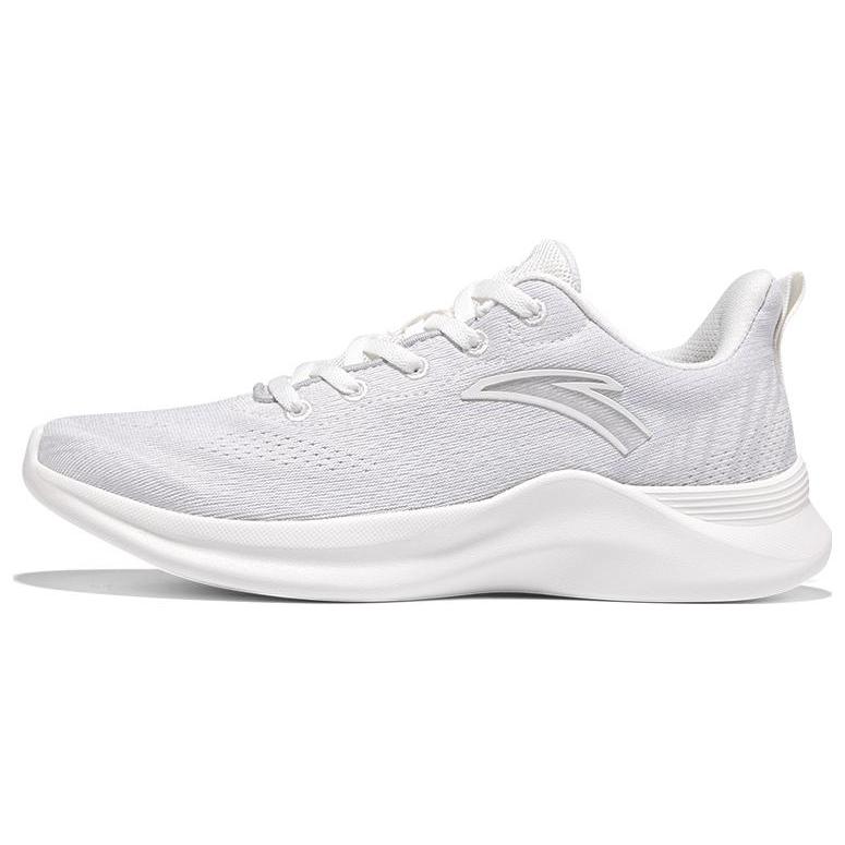 New Anta Hydrogen Run Anti Slip And Wear Resistant Breathable Low Top Running Shoes Women's White Gray 922335502-3
