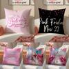 Minaj-Singer Pink Friday-P Pillow Case Anti-dustmite Pillowcase Invisible Zipper Silky Short Plush Sofa Cushion Cover