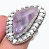 Natural Chevron Amethyst Gemstone 925 Sterling Silver Jewelry Ring Size 8.5 W4q57