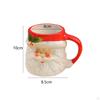 Cartoon Ceramic Mug Christmas Coffee Mugs Enamel Chocolate for Gifts Stocking Stuffer