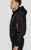 Winter Jacket Alpha Industries MA-1 D-Tec Hood Bomber Jacket (183110) Black (183110-515)