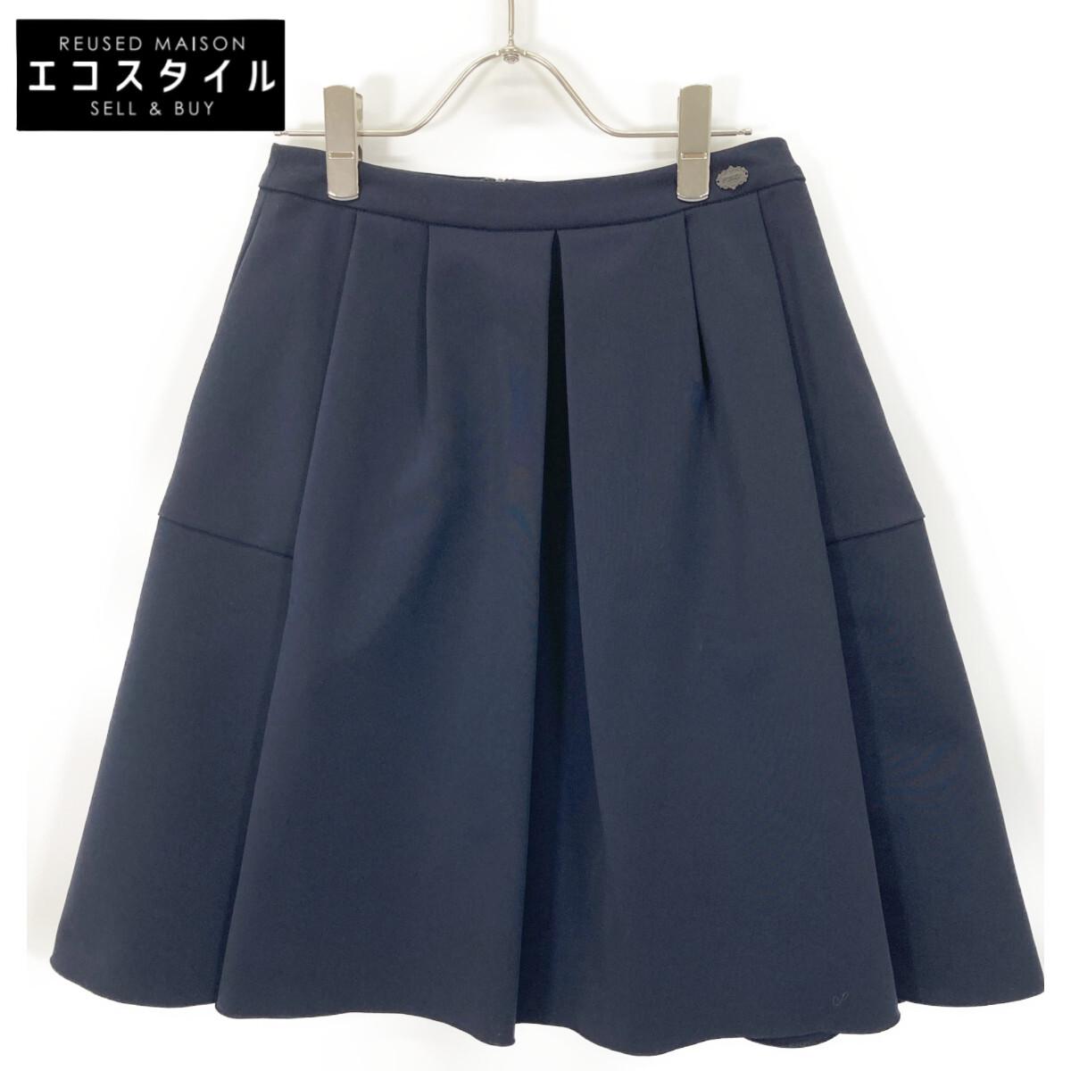 

FOXEY NEW YORK Navy 35733-NSSFN901T Pleated Skirt skirt 38 NavyUsed