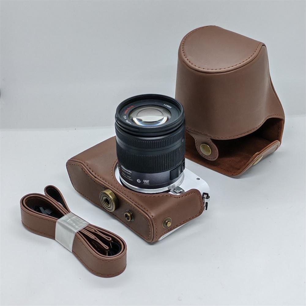 PU Leder Kameratasche Für Olympus EPL5 EPL6 E-PL5 E-PL6 E-PM2 Schutzhülle Ganzkörperabdeckung Mit Gurt