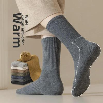 Men's Autumn/Winter Deodorant Cotton Socks - 24 Pairs