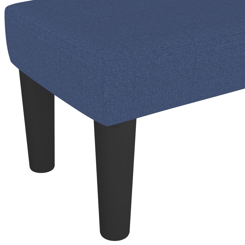Vidaxl Bench, Blue, 100X30X30 Cm, Upholstered with Fabric