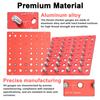 Threaded Nut Screw Size Checker, Aluminum Alloy Gauge with   Etched Markings for   Sizes 0-150mm and   Sizes 0-6 Inches, Practical
