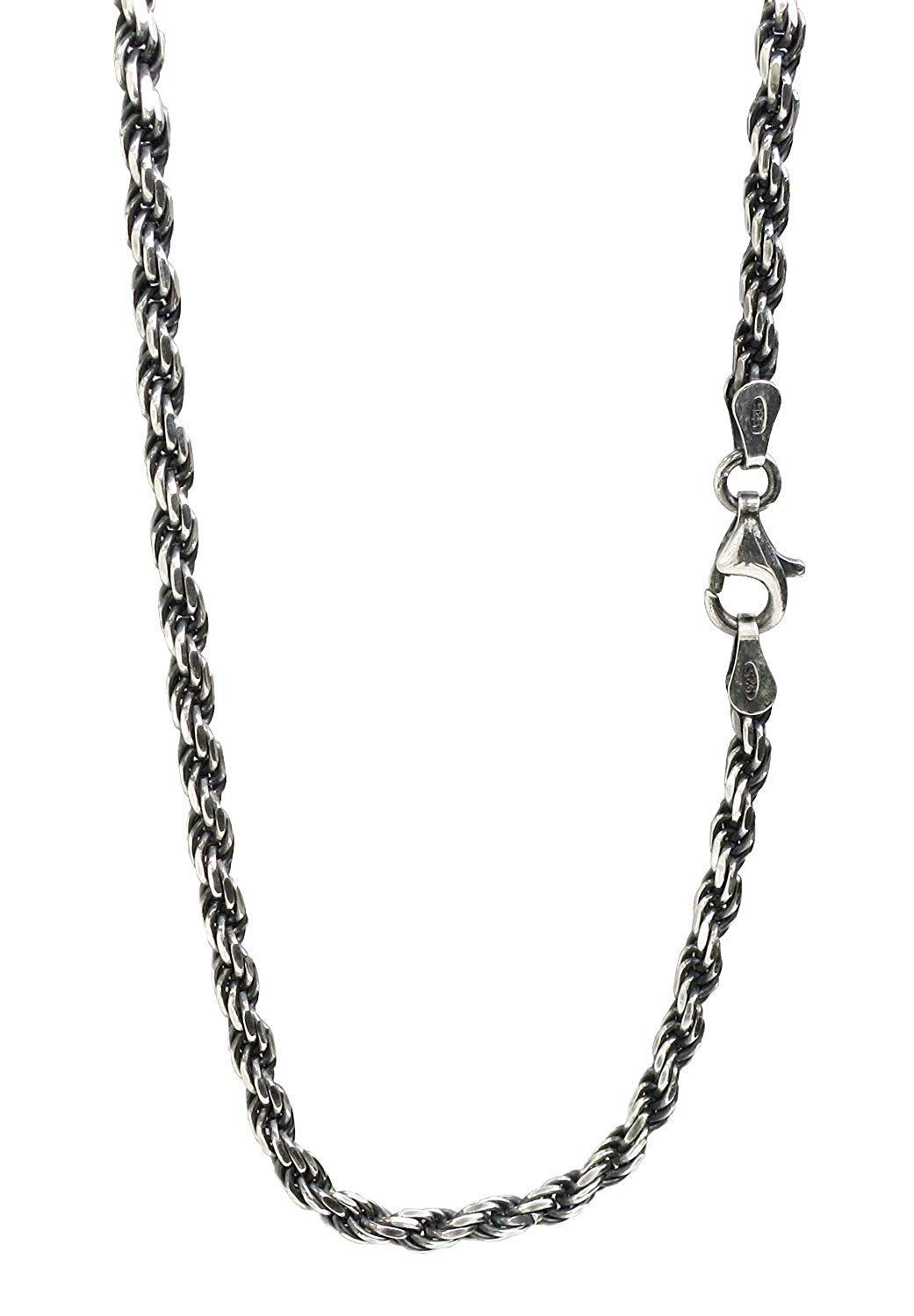 

Gin no Smoked cut French rope length width silver 925 necklace chain only [Shinjuku Kura] chain, 40-70cm (55cm), approx. 2.6mm, thin, chain, men s