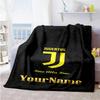 Juventus Personalized Text Blanket Lightweight Personalized Blanket Durable Comfort Throw For Home Decor Livingroom Seaside Bed Four Seasons Universal