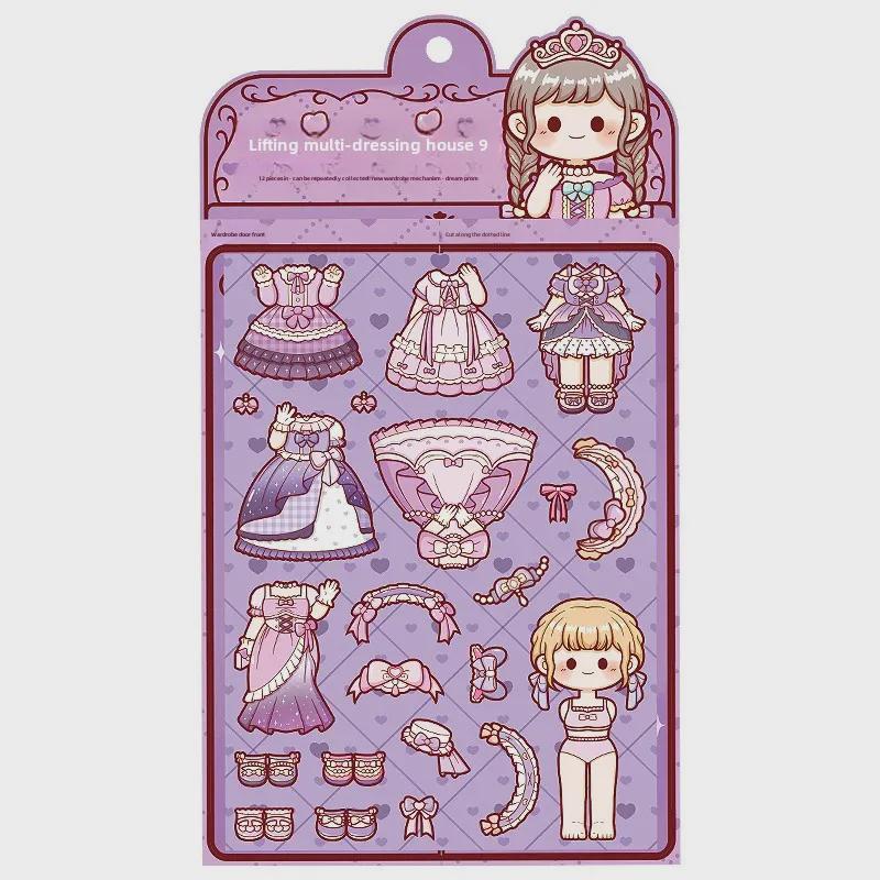 Tiraduo Cute Little Girl Hand Journal Stickers - Daily Wear and Sauce Dressing Themes